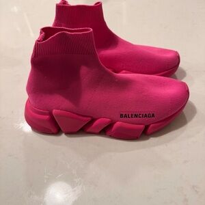 Balenciaga Fuchsia Sock Sneakers